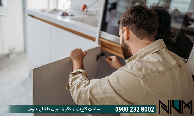 نصب غیرحرفه‌ای و نادرست درب کابینت